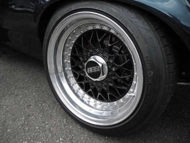 BBS Felge am Capri
BBS rim on the Capri
Jante BBS sur la Capri